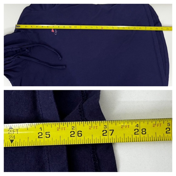 Cuffy's Cape Cod Mass Whale Graphic Fitted Long Sleeve Tee With Hood Size 2XL - Picture 16 of 16